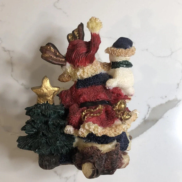 🎄 Encore Christmas Moose w/Book 97254 "Night Before Christmas" Tree 3.5" EUC - Picture 4 of 5